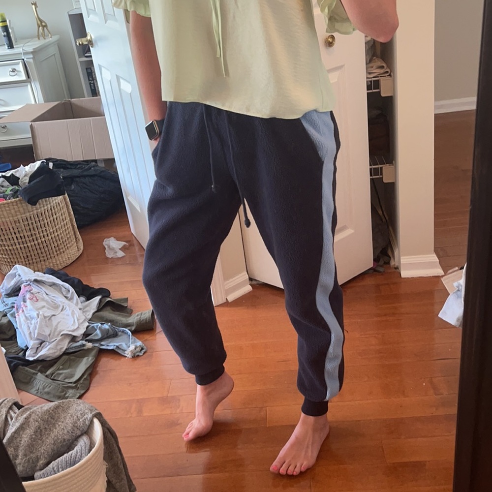American Eagle Blue Sherpa Sweatpants